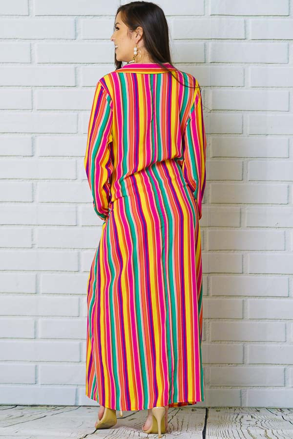 Rainbows and Dreams Stripe Maxi Dress